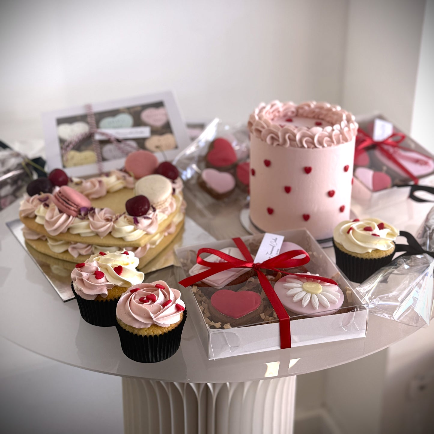 Valentine Heart Cookie Cake