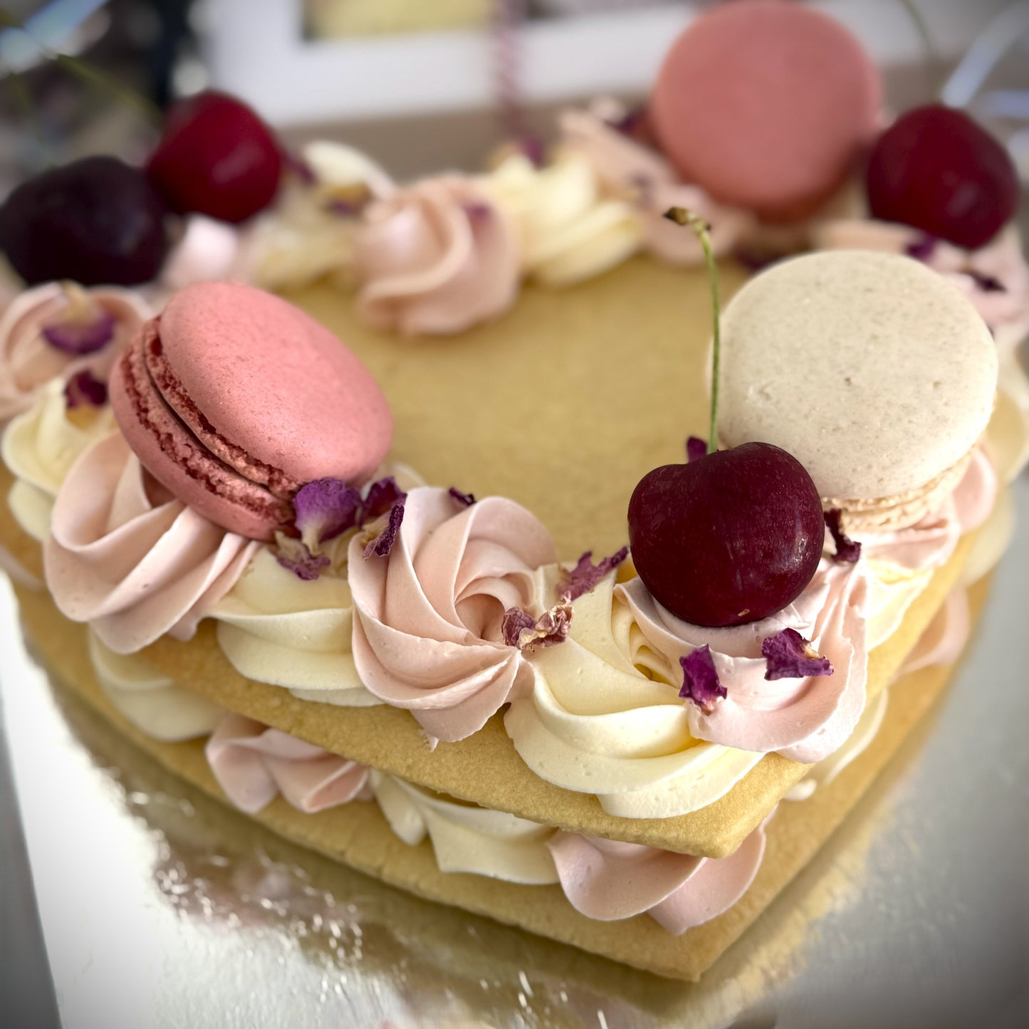 Valentine Heart Cookie Cake